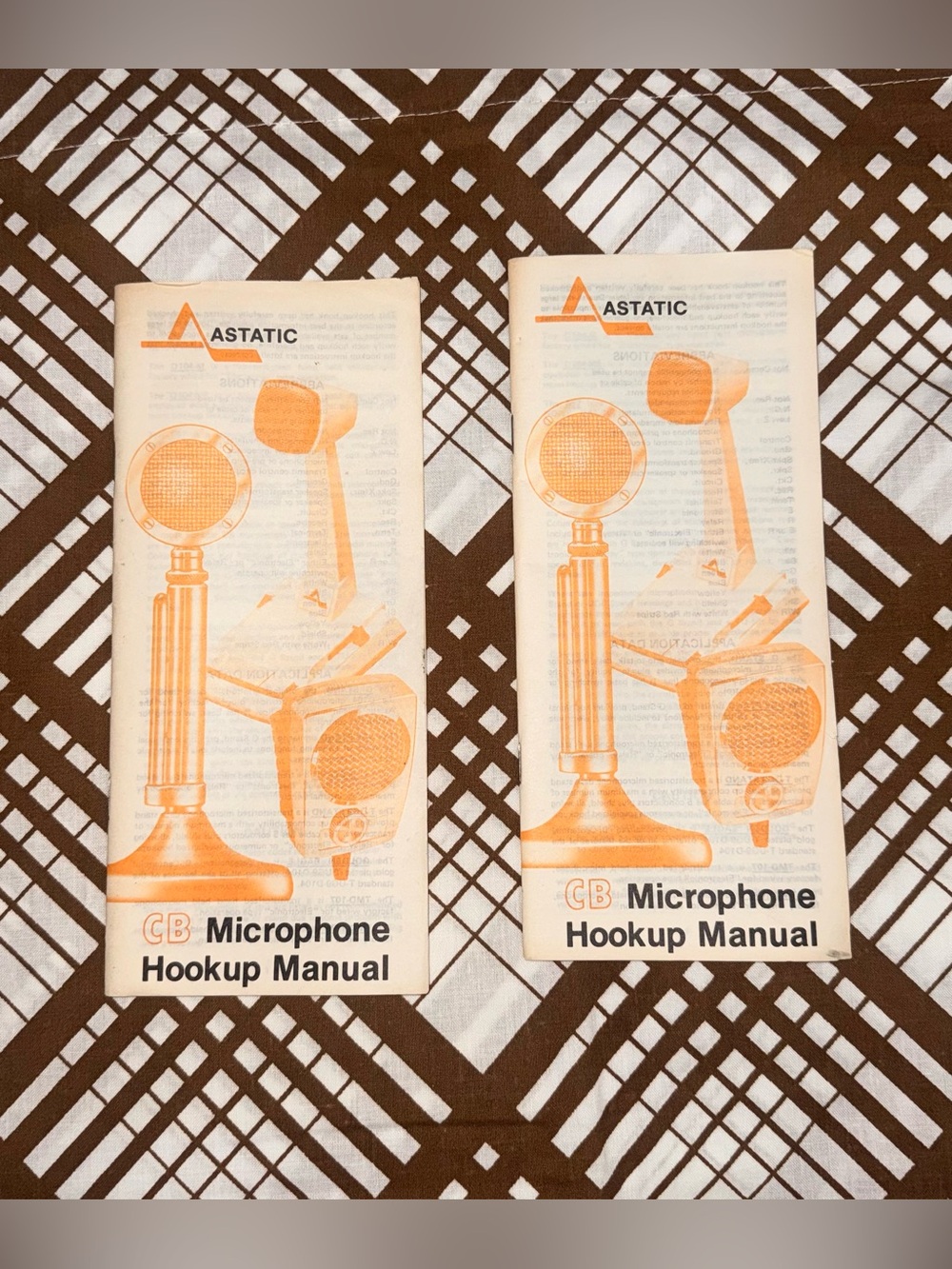 Vintage Astatic CB Microphone Hookup Manuals Lot of 2 Radio Wiring Guides